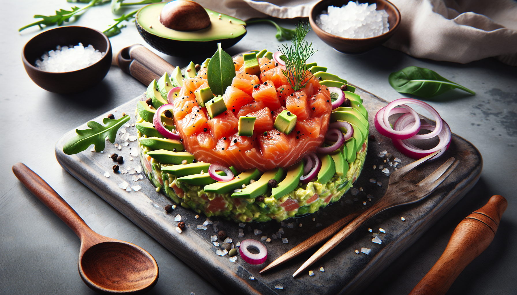 Tartare di salmone con avocado